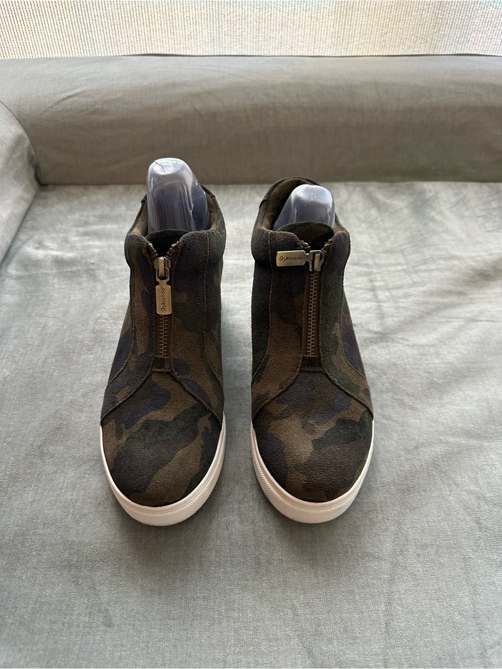 NEW WATERPROOF BLONDO CAMO WEDGED BOOT BOOTIES SHOES WOW 8M